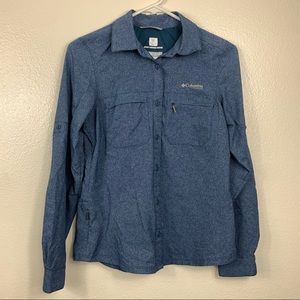 Columbia blue button down